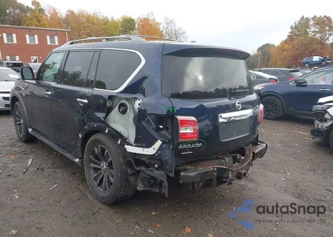 2017 Nissan Armada Platinum z USA, uszkodzony, nr VIN JN8AY2NC8H9502844